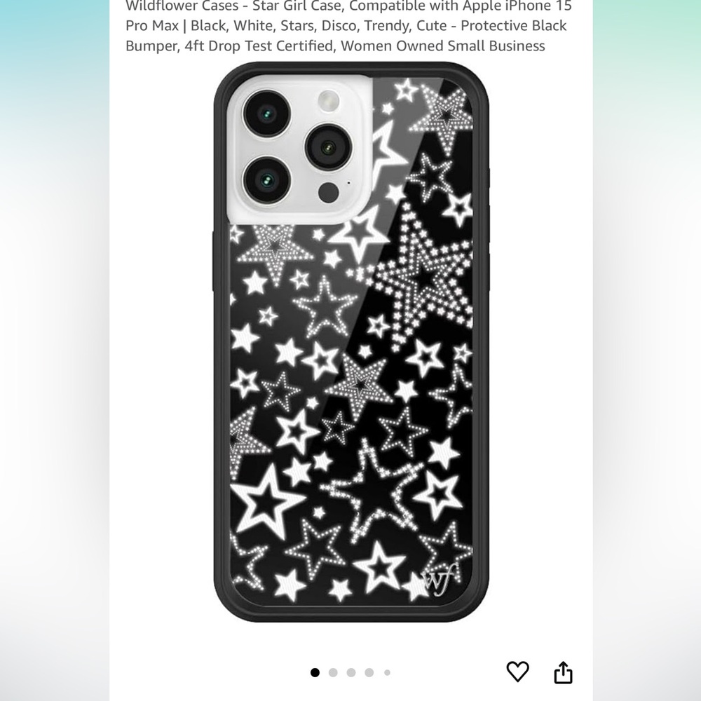 Wildflower Star Girl iphone 15 pro max case